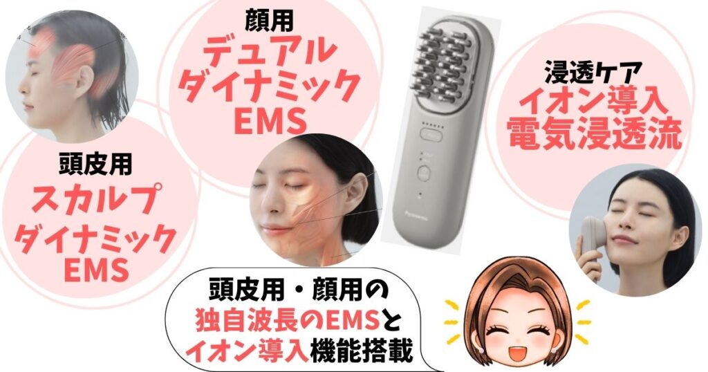 パナソニック「バイタリフトブラシ」の機能